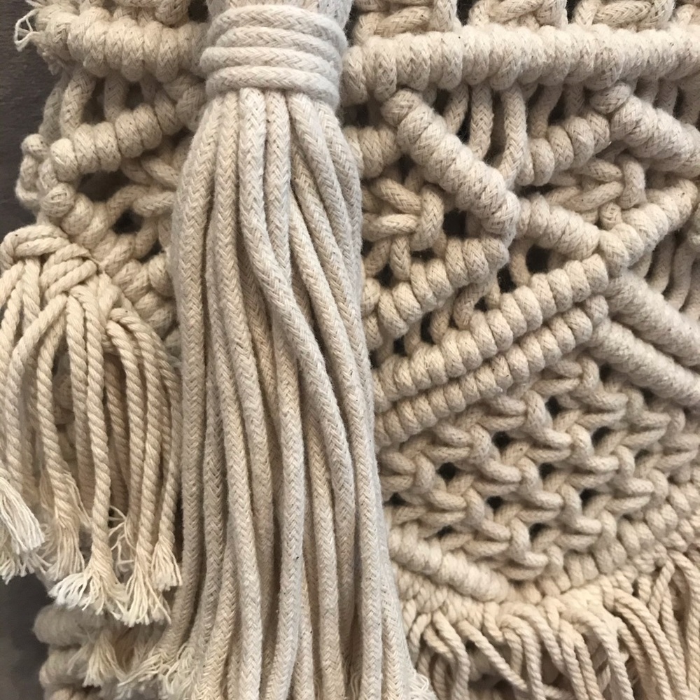 Zara Basic Macrame Braided Handbag - image 5